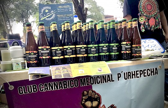 Bebida producida por club Cannábico medicinal p’urhepecha.