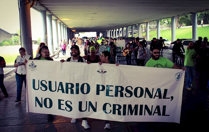 Marcha en Monterrey. Foto: Oswaldo Torres.